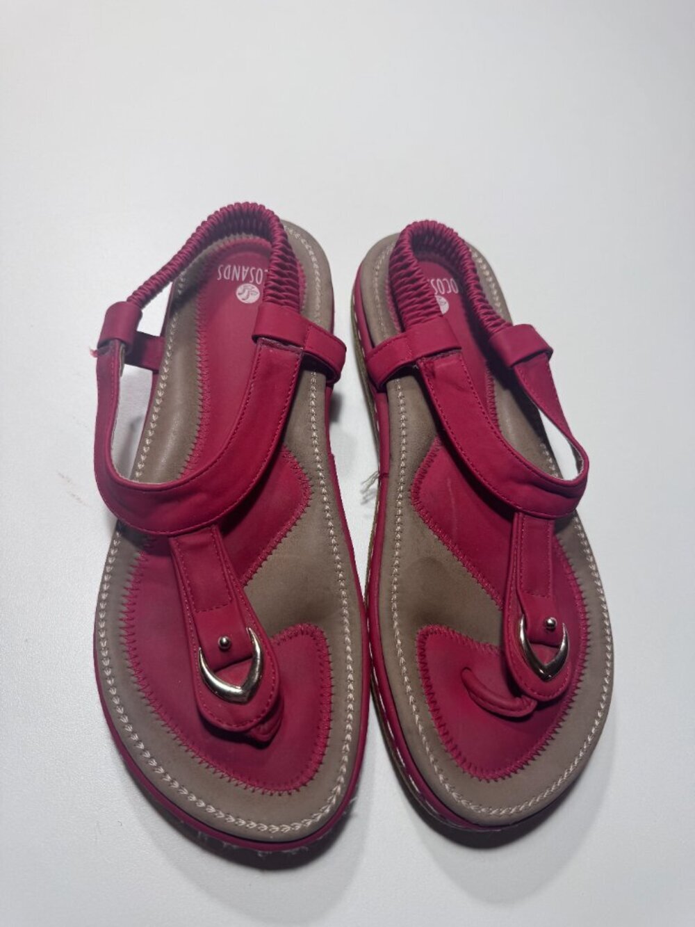 SoCoSand Pink Comfort Slingback Thong Sandals Women's Size 38 - Picture 2 of 7